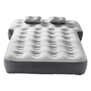 VEVOR piepūšamais automašīnas matracis Toyota 4Runner un Jeep Wrangler modeļiem, biezināts floka auduma kempinga matracis auto nakšņošanai, izturīgs un pārnēsājams guļampaklājs ar iebūvētu pumpi un 2 spilveniem, pelēkā krāsā