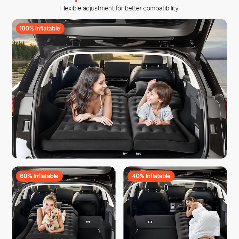 VEVOR piepūšamais auto matracis kempingam un ceļojumiem - piemērots SUV, MPV un sedaniem