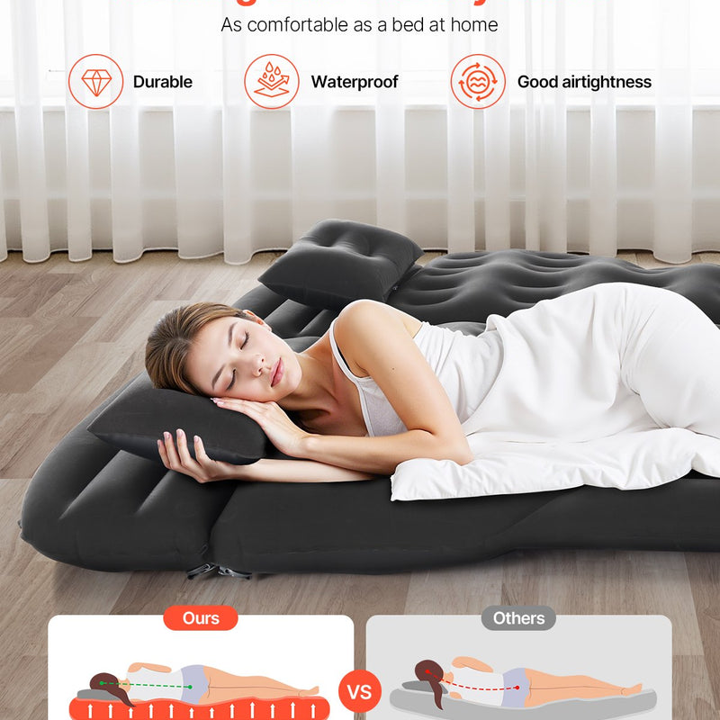 VEVOR piepūšamais auto matracis kempingam un ceļojumiem - piemērots SUV, MPV un sedaniem