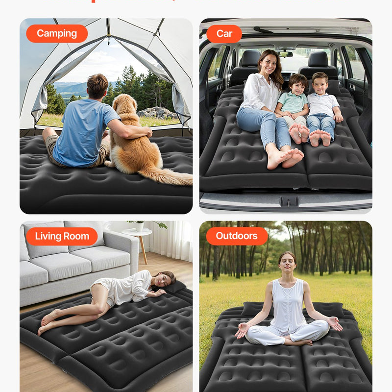 VEVOR piepūšamais auto matracis kempingam un ceļojumiem - piemērots SUV, MPV un sedaniem