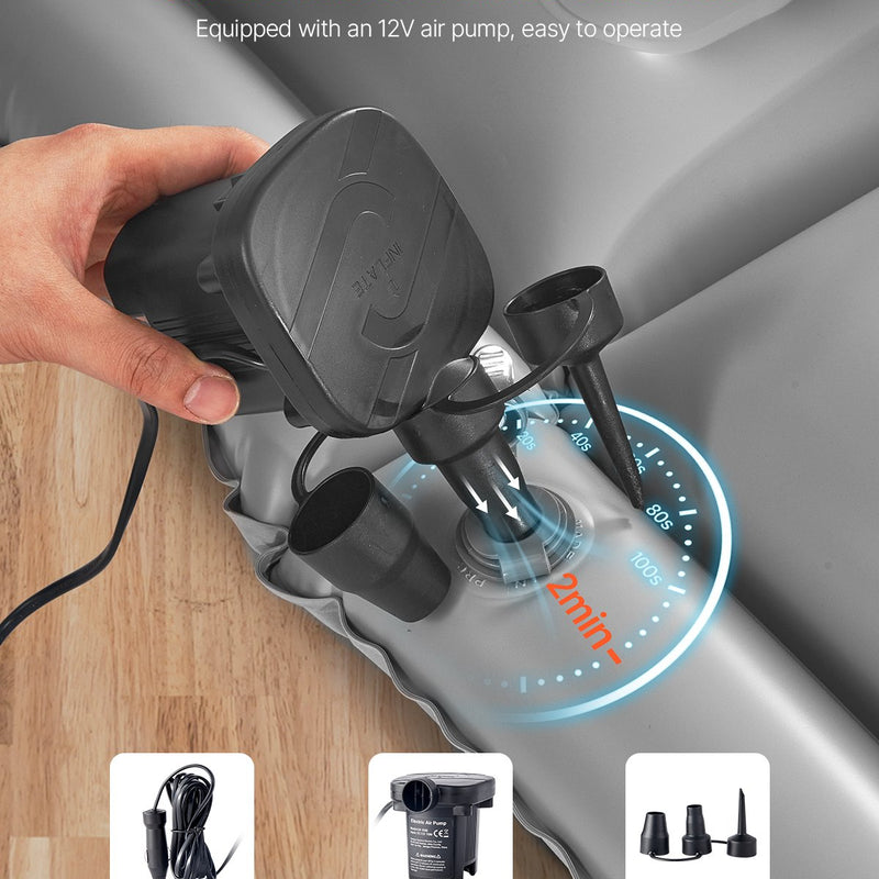 VEVOR piepūšamais auto matracis kempingam un ceļošanai - piemērots SUV, MPV un sedaniem