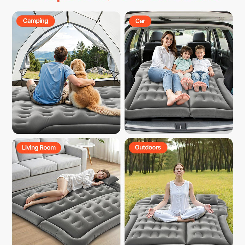 VEVOR piepūšamais auto matracis kempingam un ceļošanai - piemērots SUV, MPV un sedaniem
