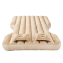 VEVOR piepūšamais automašīnas matracis Tesla Model Y (2020–2024), biezināts floka auduma kempinga matracis auto nakšņošanai, izturīgs un pārnēsājams guļampaklājs ar iebūvētu pumpi un 2 spilveniem, bēšā krāsā