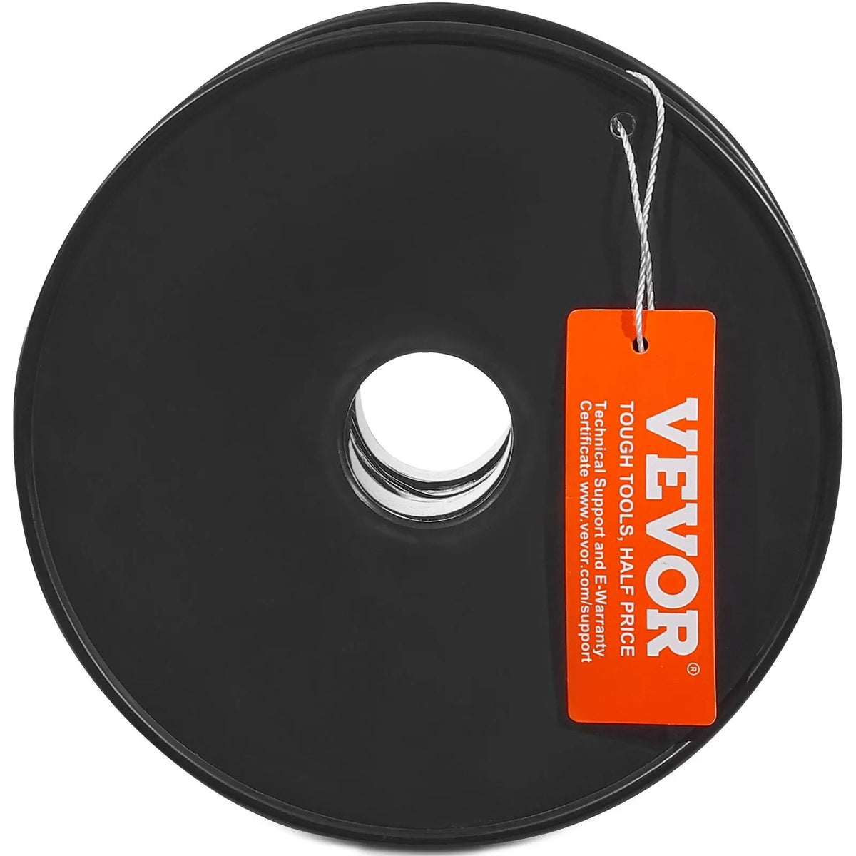 VEVOR Braided Nylon Rope 4.8 mm × 76 m, 32 Strands, 326 kg, for Climbing, Camping and Swings, Black