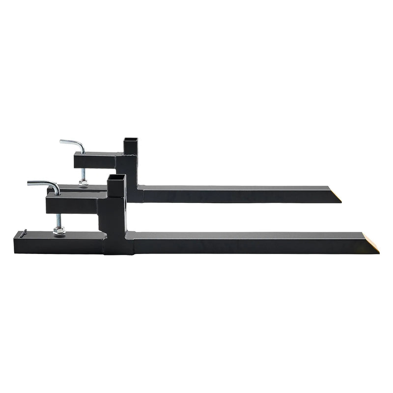 VEVOR palešu dakšas ar stiprinājumu, 907,2 kg celtspēja, 109,2 cm traktora kausa dakšas, smagās tehnikas frontālā iekrāvēja aprīkojums traktoriem, mini iekrāvējiem un iekrāvēju kausiem lauksaimniecības un saimniecības darbiem