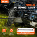 VEVOR sintētiskā vinčas trose, 9.5 mm × 30.48 m, 12 020 kg celtspēja, sintētiskais vinčas troses kabelis ar aizsarguzmavu + kalta vinčas āķi + vilkšanas siksnu, universāli piemērota SUV, lieliem bezceļu auto un kravas automobiļiem