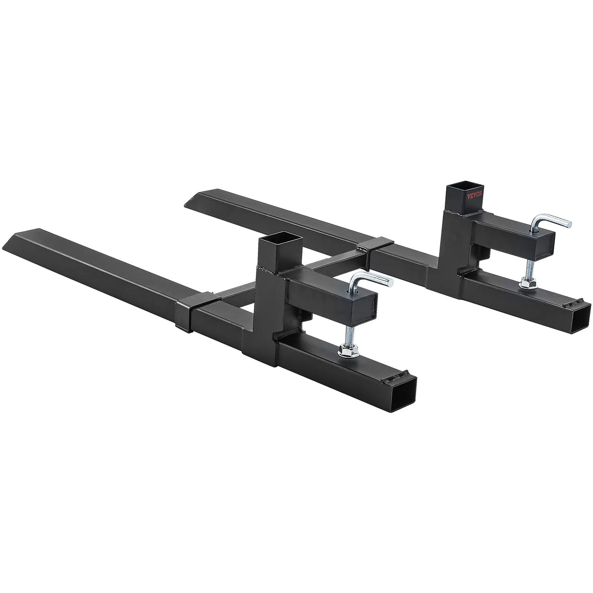 VEVOR palešu dakšas 907,2 kg ar stiprinājumu uz kausa, 109,2 cm traktora kausa dakšas ar regulējamu stabilizatora stieni, smagās slodzes dakšas traktoriem, iekrāvējiem un frontālajiem kausiem