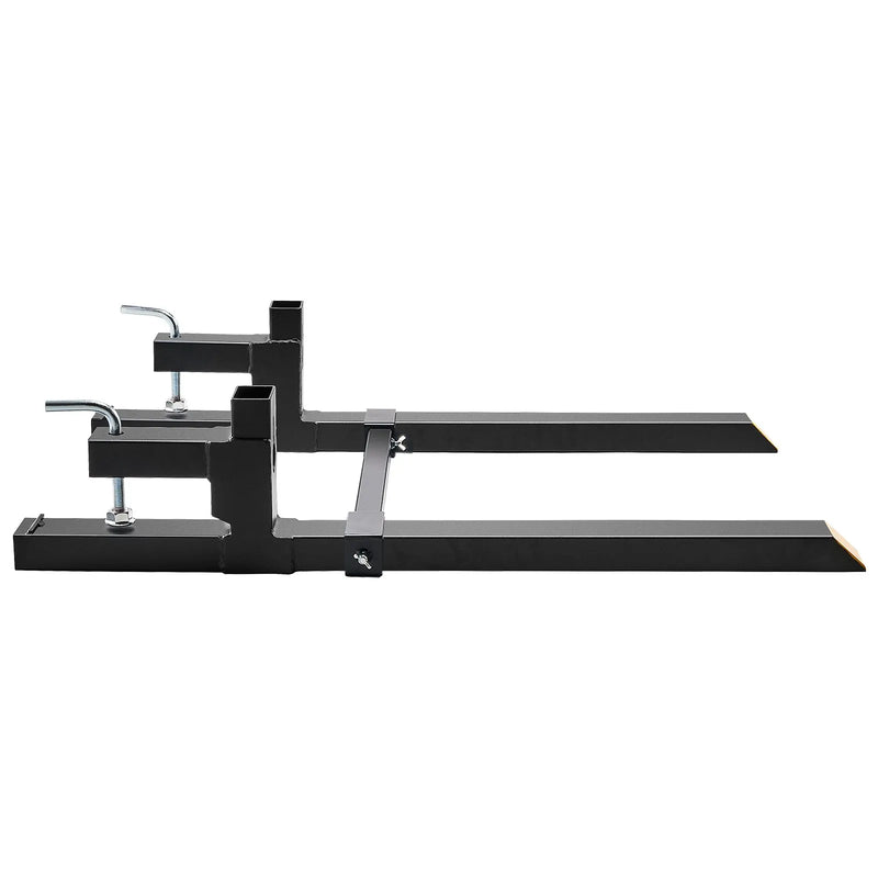 VEVOR palešu dakšas 907,2 kg ar stiprinājumu uz kausa, 109,2 cm traktora kausa dakšas ar regulējamu stabilizatora stieni, smagās slodzes dakšas traktoriem, iekrāvējiem un frontālajiem kausiem