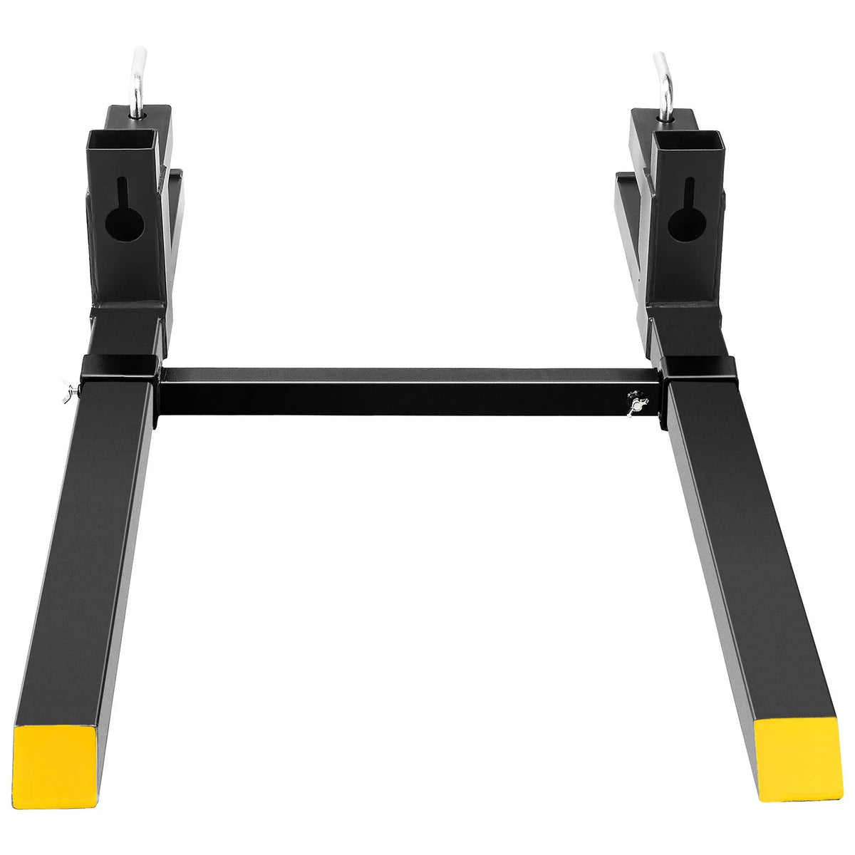 VEVOR palešu dakšas 907,2 kg ar stiprinājumu uz kausa, 109,2 cm traktora kausa dakšas ar regulējamu stabilizatora stieni, smagās slodzes dakšas traktoriem, iekrāvējiem un frontālajiem kausiem