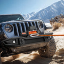 VEVOR elektriskā vinča, 5 400 kg vilkšanas jauda, 12 V līdzstrāvas kravas auto vinča ar Ø9,1 mm × 23 m sintētisko trosi, bezvadu un vadu tālvadība, IP55 ūdensizturība bezceļu SUV, Jeep, piekabju un laivu vilkšanai