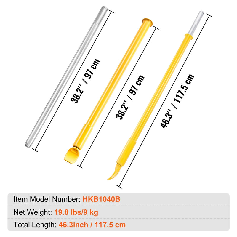 Riepu malas atdalītāja slidkalts, 1177 mm garš, smagās slodzes tērauda, pārnēsājams trieciens riepu nomaiņai vieglajiem auto, kravas automašīnām un piekabēm