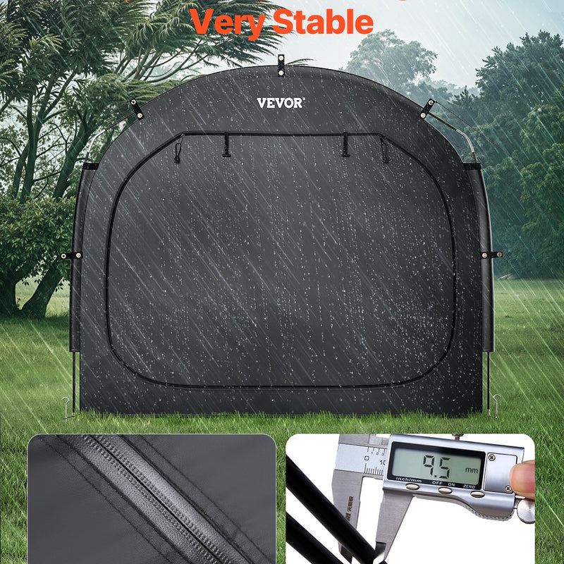 VEVOR āra velosipēdu uzglabāšanas telts, plaša ūdensizturīga velosipēdu nojume 1–2 velosipēdiem