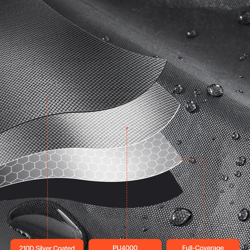 VEVOR āra velosipēdu uzglabāšanas telts, plaša ūdensizturīga velosipēdu nojume 5 velosipēdiem