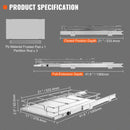 VEVOR 28 cm x 53 cm Ievilkšanas Skapja Organizators, Smagās Klases Hroma Tērauda Slīdošās Atvilktnes, Uzglabāšanai Virtuvē, Vannasistabā, Zem Izlietnes