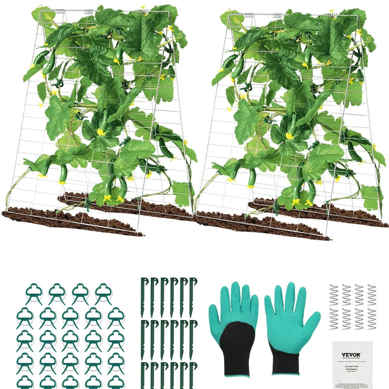 A-veida gurķu režģis 89 × 140 см salokāms metāla dārza režģis