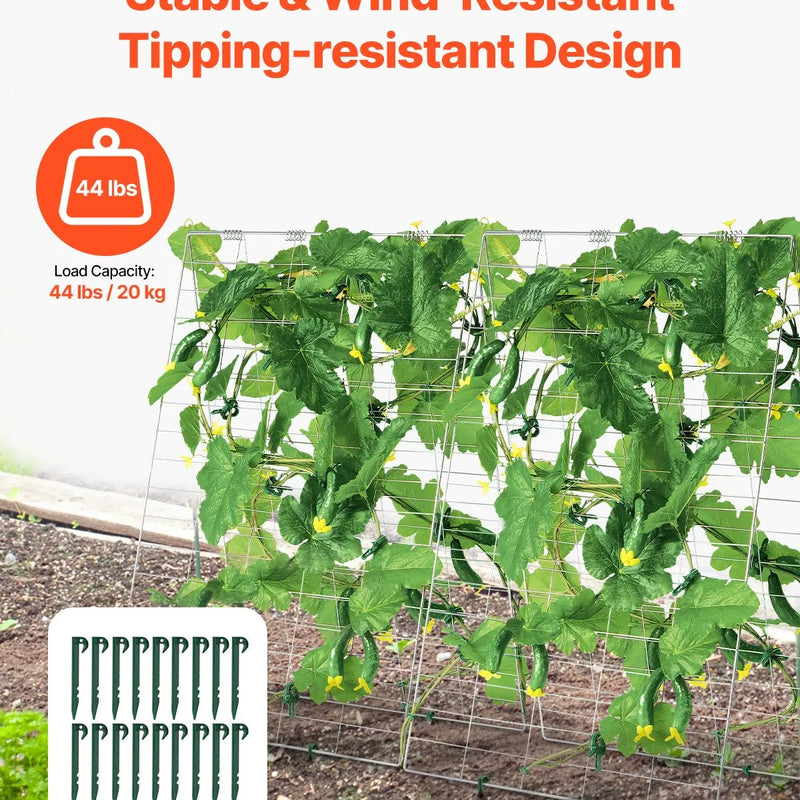 A-veida gurķu režģis 89 × 140 см salokāms metāla dārza režģis