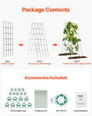 A-veida gurķu režģis 99 × 81 см salokāms metāla dārza režģis