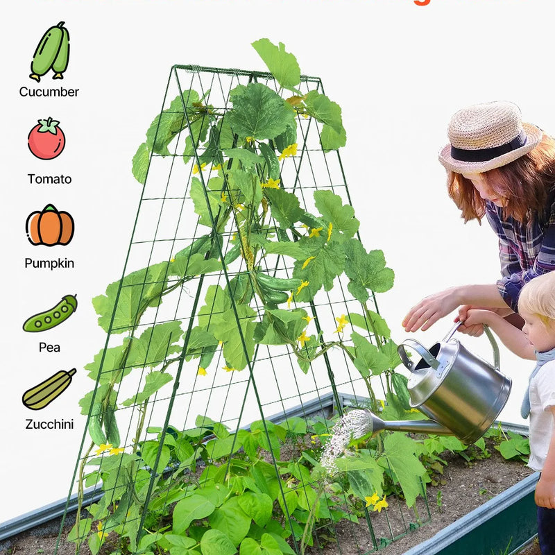 A-veida salokāms metāla dārza gurķu režģis 117 × 81 см