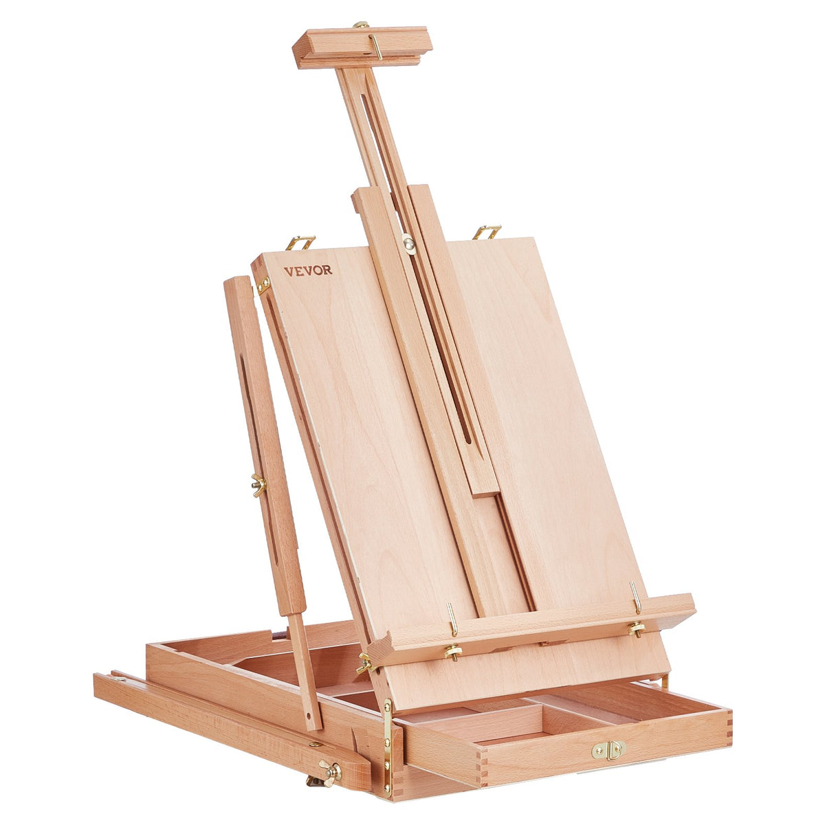 VEVOR French Easel with Drawers, Foldable, Beech Wood, Canvas up to 86 cm