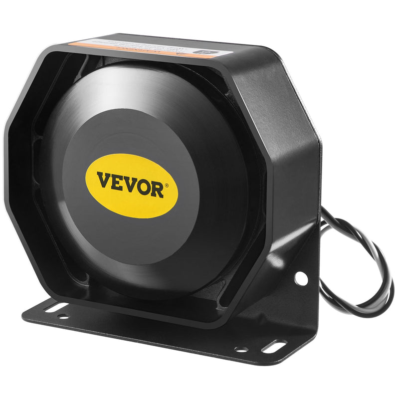 VEVOR 200W Policijas Sirēnas ar 9 signālu toniem, Automašīnas brīdinājuma skaņas signāls ar Rokas mikrofons, Gaismas vadības slēdži, Avārijas Elektroniskā PA Sistēma Automašīnām un Ugunsdzēsības Mašīnām