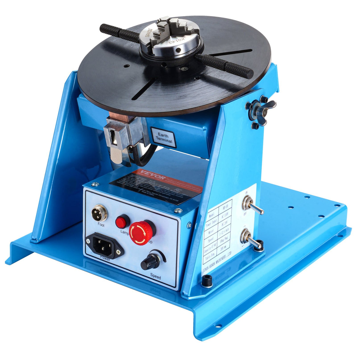 VEVOR Rotary Welding Positioner 10 kg, 0–90°, 1–12 rpm