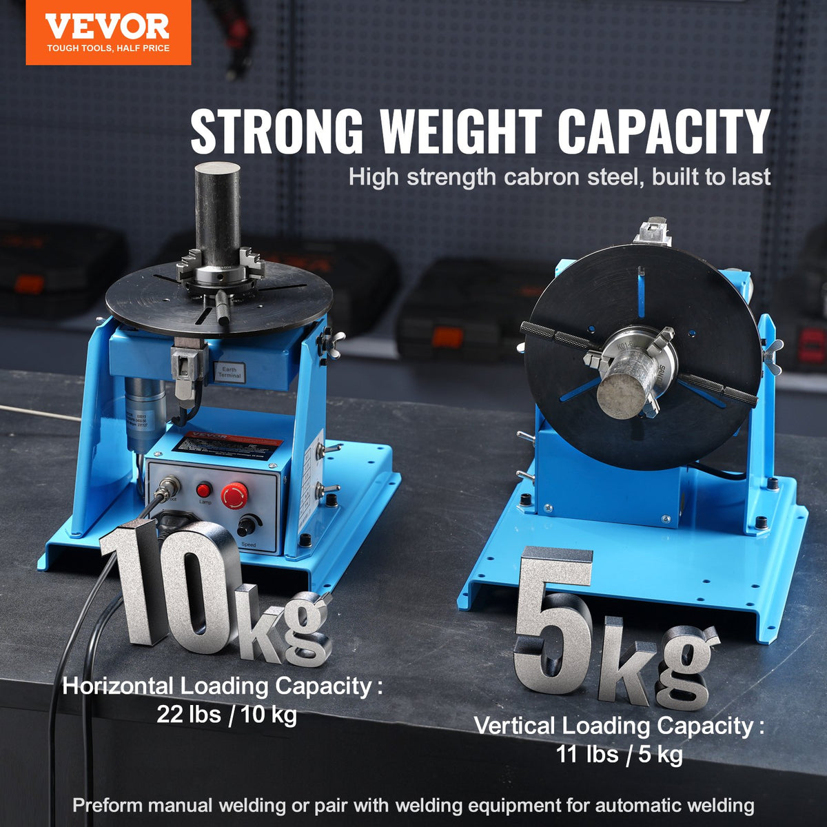 VEVOR Rotary Welding Positioner 10 kg, 0–90°, 1–12 rpm