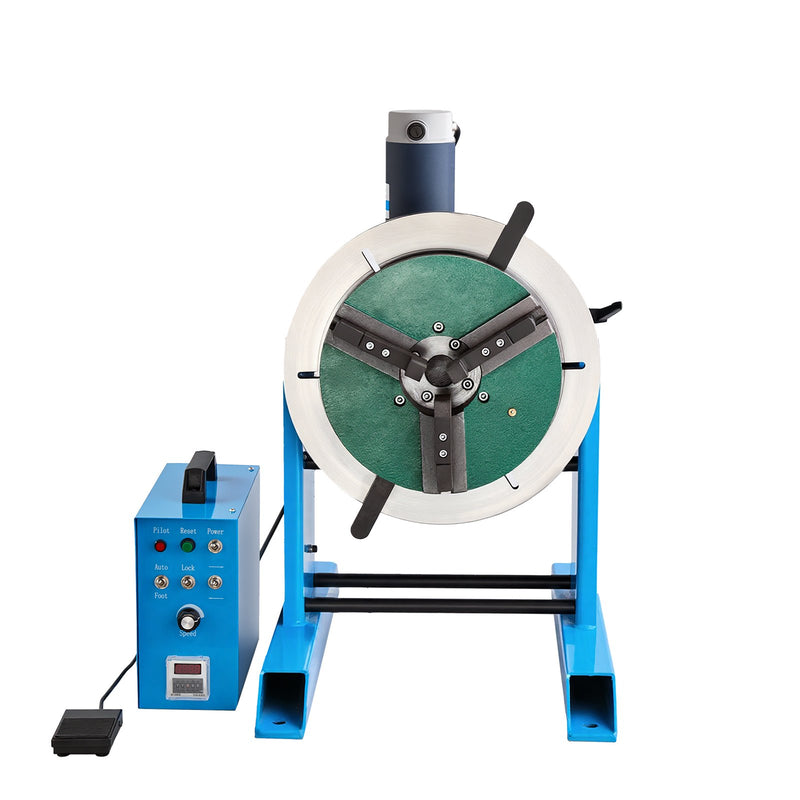 VEVOR rotējošais metināšanas pozicionētājs, 300 kg celtspēja, –45° līdz 90° slīpuma leņķis, metināšanas rotācijas galds ar 0,2–2,5 apgr./min ātruma regulēšanu, elektriskā vadība un kājas pedālis griešanai, slīpēšanai un montāžai