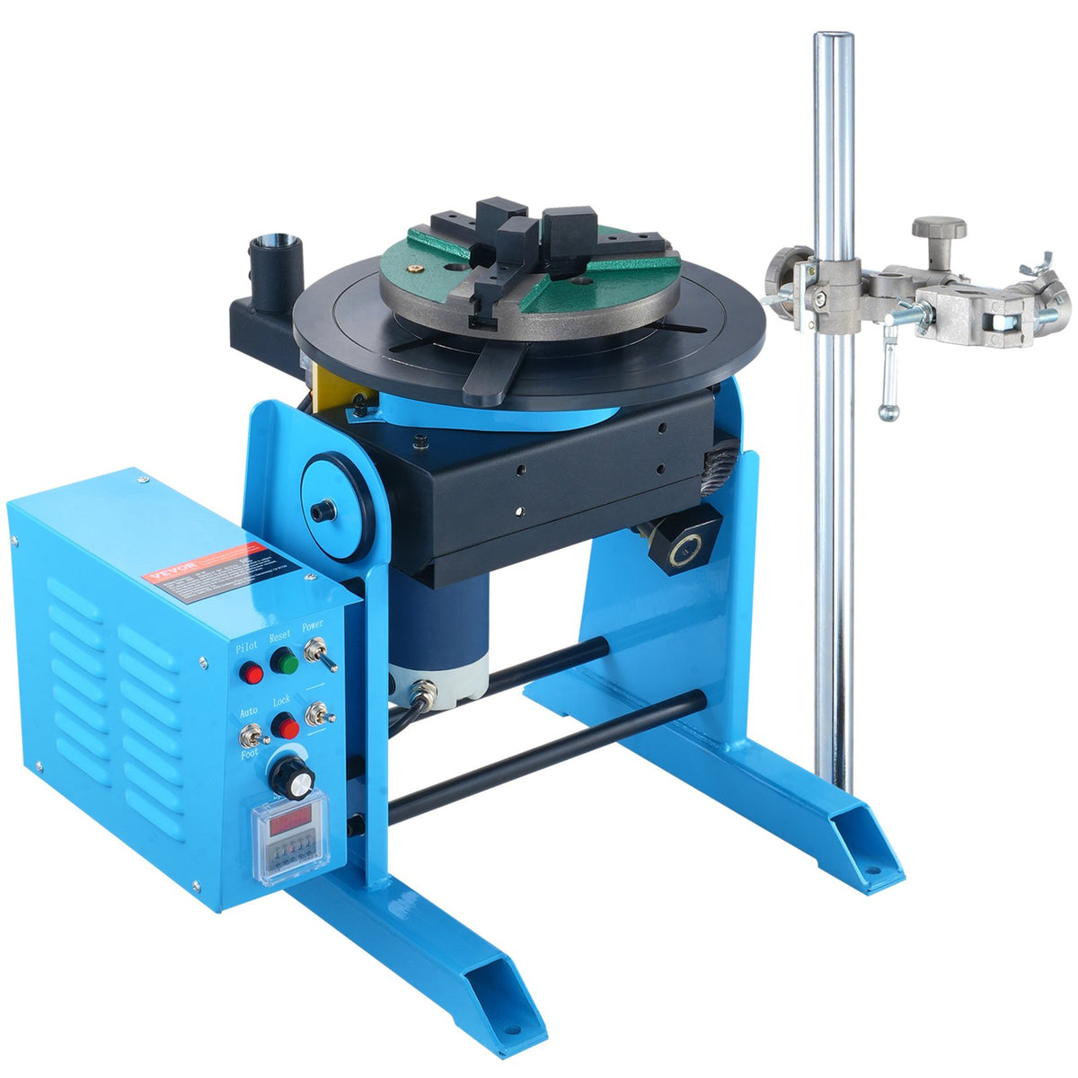 VEVOR pöörlev keevituspositsioneerija 30 kg, 0–90°, 1–12 p/min, 80 W, 315 mm padruniga