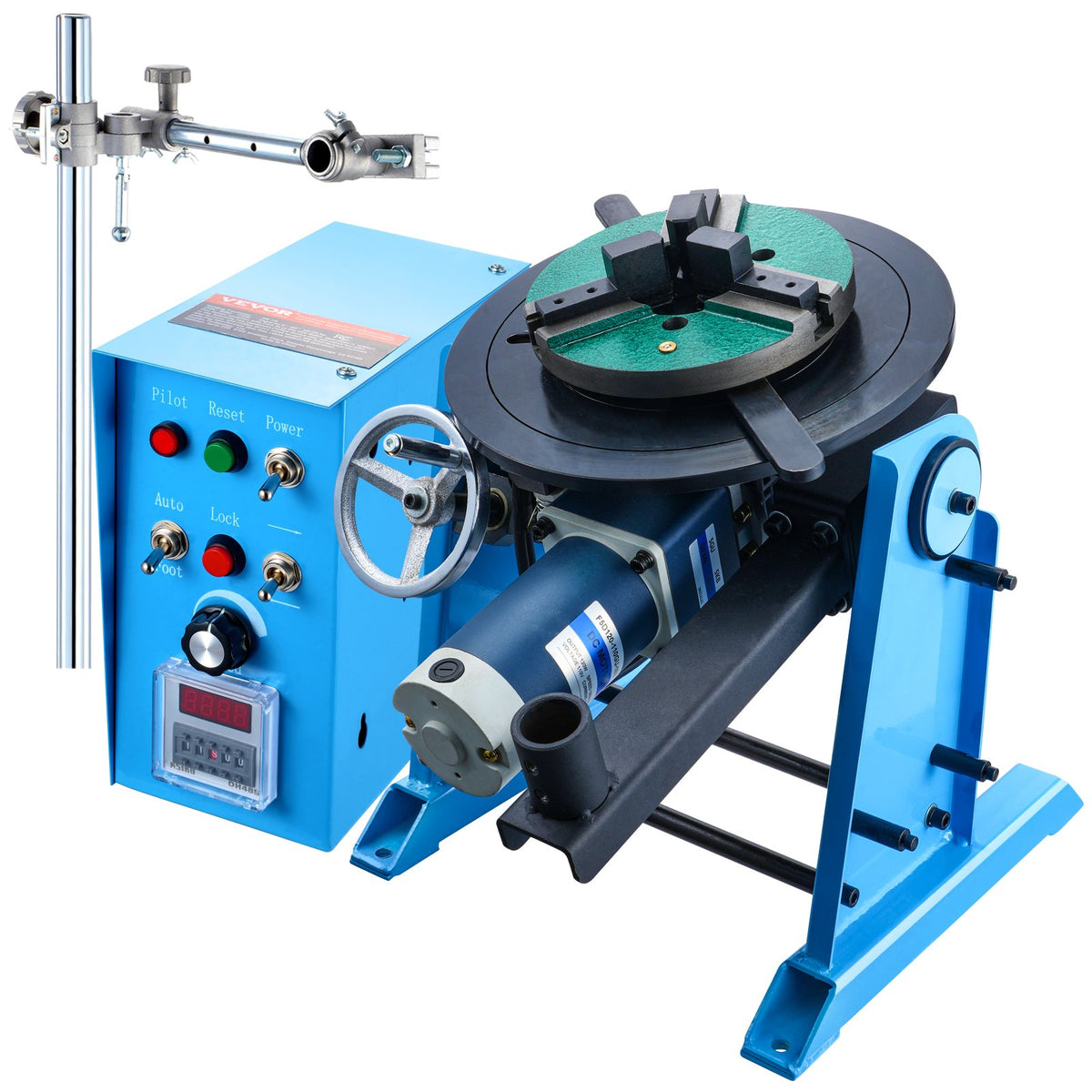 VEVOR Rotary Welding Positioner 50 kg, 0–90°, 0.5–6 rpm, 120 W, with 315 mm Chuck