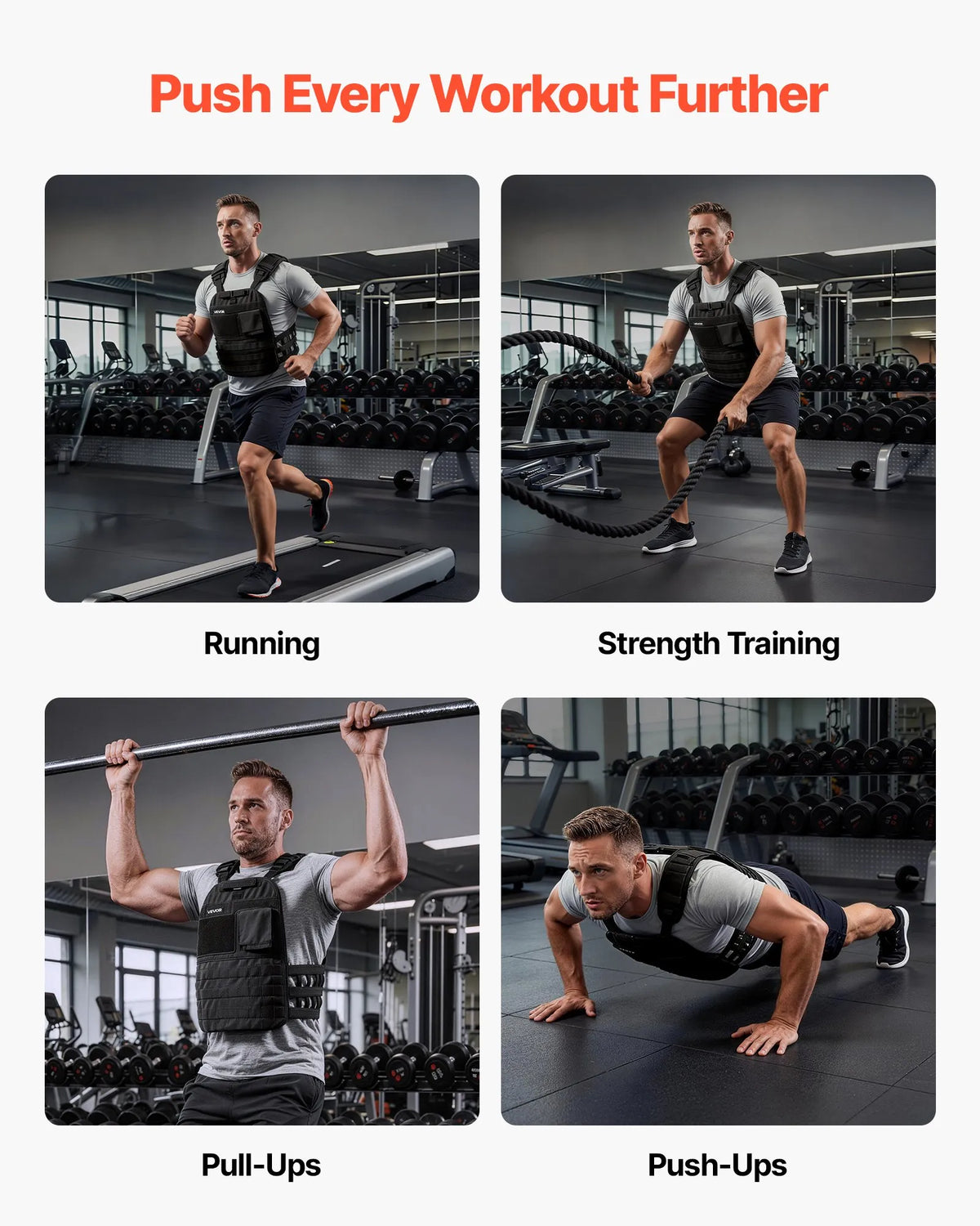 VEVOR Weight Plates for Dumbbells 2.6 kg, Pair, Steel, with Ergonomic Curve