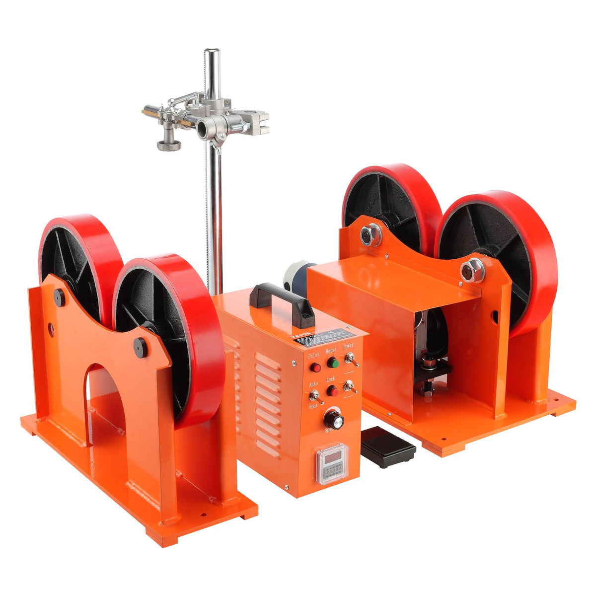 VEVOR Welding Rotator Rolls 1000 kg, Ø 25–1400 mm, 80–1600 mm/min, with Synchronized Control