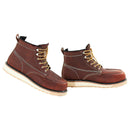 42_EVOR darba zābaki ar tērauda purngalu, UK izmērs 8.5 (ES 42), ūdensizturīgi vīriešu “Moc Toe” darba zābaki ar neslīdošu EVA gumijas zoli, viegli un elpojoši, brūni