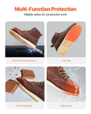 42_EVOR darba zābaki ar tērauda purngalu, UK izmērs 8.5 (ES 42), ūdensizturīgi vīriešu “Moc Toe” darba zābaki ar neslīdošu EVA gumijas zoli, viegli un elpojoši, brūni