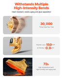 43_ChatGPT saka:  VEVOR darba zābaki ar tērauda purngalu, izmērs UK 9 (ES 43), ūdensizturīgi vīriešu darba zābaki ar neslīdošu gumijas zoli, viegli un elpojoši, piemēroti rūpniecības un būvniecības darbiem, brūni dzelteni