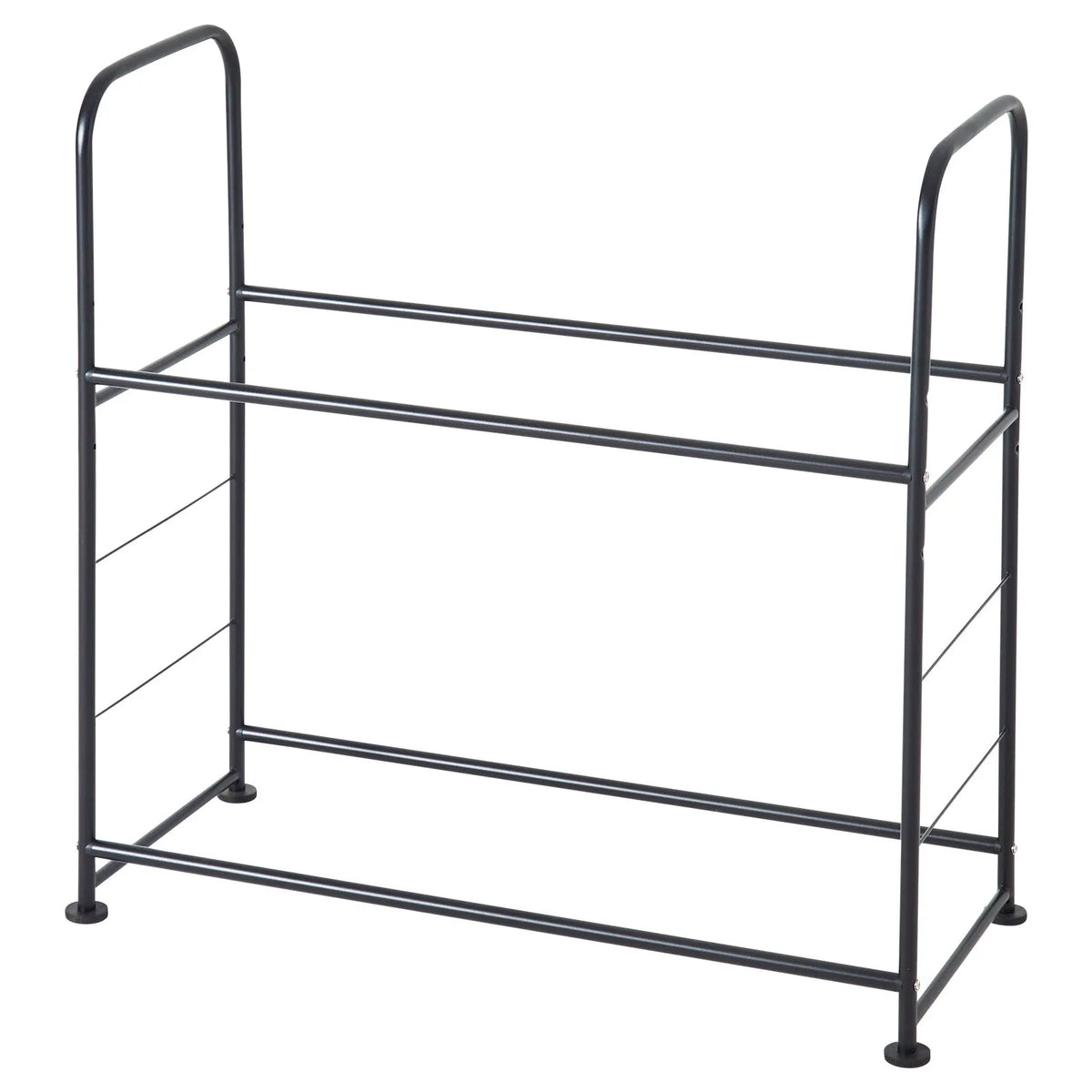 Tyre rack with 2 shelves for up to 8 standard tyres