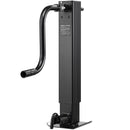 VEVOR smagas slodzes piekabes domkrats 5443 kg, sānu roktura kvadrātveida tiešai piekausēšanai paredzēts domkrats ar kloķa rokturi, regulējama nolaižama kāja, pacelšanas gājiens 674 mm kemperu, utilitāro un jahtu piekabēm