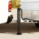 VEVOR smagas slodzes piekabes domkrats 5443 kg, sānu roktura kvadrātveida tiešai piekausēšanai paredzēts domkrats ar kloķa rokturi, regulējama nolaižama kāja, pacelšanas gājiens 674 mm kemperu, utilitāro un jahtu piekabēm