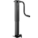 VEVOR smagas slodzes piekabes domkrats 5443 kg, sānu roktura kvadrātveida tiešai piekausēšanai paredzēts domkrats ar kloķa rokturi, regulējama nolaižama kāja, pacelšanas gājiens 674 mm kemperu, utilitāro un jahtu piekabēm