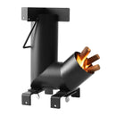 VEVOR kempinga raķešu krāsns, pārnēsājama malkas krāsns ar pārnēsāšanas somu, izgatavota no oglekļa tērauda, piemērota malkas, zariņu un skaliņu dedzināšanai, ideāla āra gatavošanai, kempingam un sildīšanai, melna krāsa