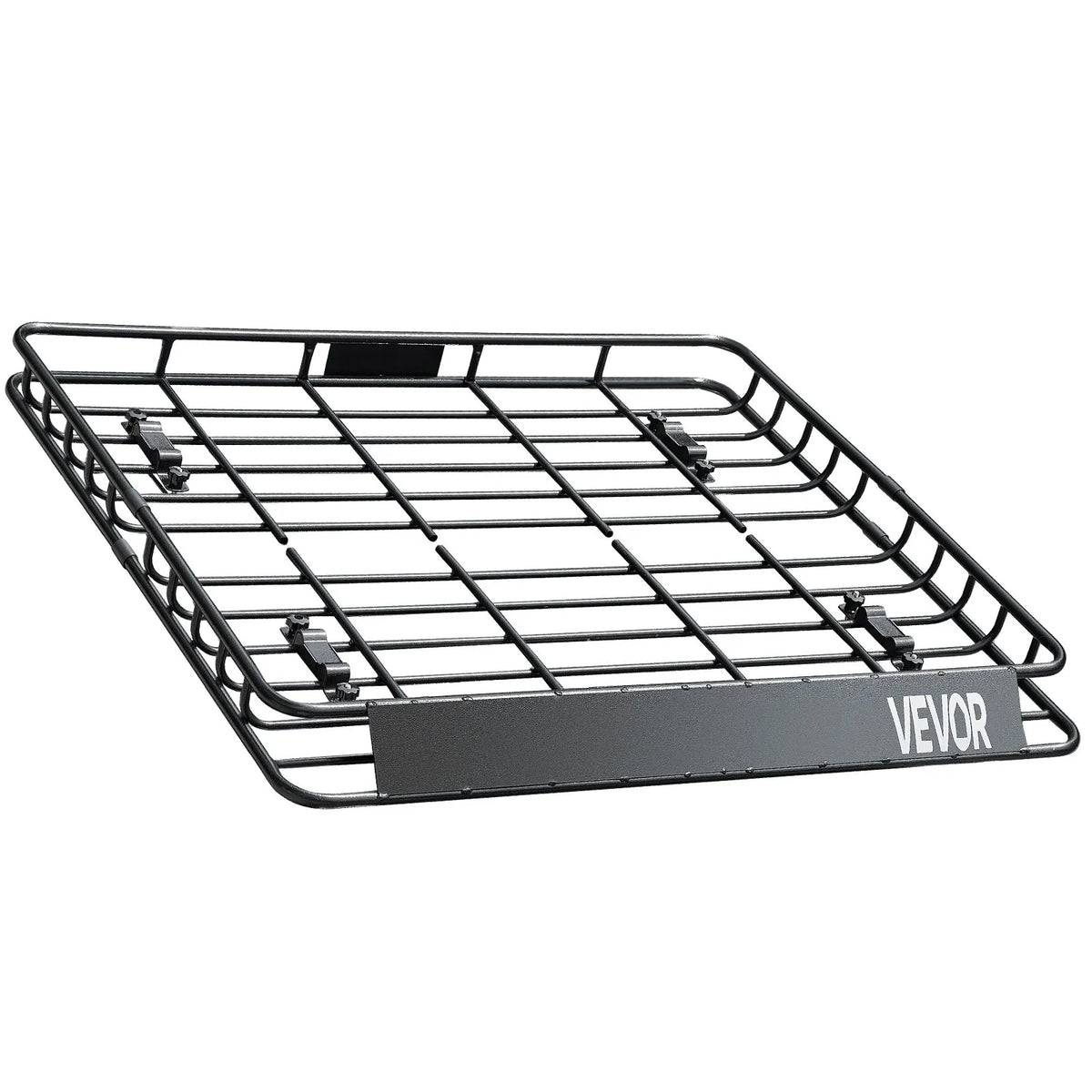 VEVOR jumta bagāžnieka grozs 1092 × 1270 × 104 mm, universāls auto jumta bagāžas turētājs no pretrūsas leģētā tērauda ar vēja deflektoru un 104 mm augstām malām, slodze līdz 68 kg, piemērots SUV un vieglajām automašīnām - ZEMLETES.LV