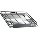 VEVOR jumta bagāžnieka grozs 1092 × 1270 × 104 mm, universāls auto jumta bagāžas turētājs no pretrūsas leģētā tērauda ar vēja deflektoru un 104 mm augstām malām, slodze līdz 68 kg, piemērots SUV un vieglajām automašīnām - ZEMLETES.LV