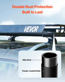 VEVOR jumta bagāžnieka grozs 1092 × 1270 × 104 mm, universāls auto jumta bagāžas turētājs no pretrūsas leģētā tērauda ar vēja deflektoru un 104 mm augstām malām, slodze līdz 68 kg, piemērots SUV un vieglajām automašīnām - ZEMLETES.LV