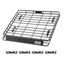 VEVOR jumta bagāžnieka grozs 1092 × 1270 × 104 mm, universāls auto jumta bagāžas turētājs no pretrūsas leģētā tērauda ar vēja deflektoru un 104 mm augstām malām, slodze līdz 68 kg, piemērots SUV un vieglajām automašīnām - ZEMLETES.LV