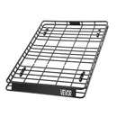 VEVOR jumta bagāžnieka grozs 1626 × 1270 × 104 mm ar diviem 900 × 1000 mm kravas tīkliem, universāls auto jumta bagāžas turētājs no pretrūsas leģētā tērauda ar 104 mm augstām malām, slodze līdz 68 kg, piemērots SUV, kravas un vieglajām automašīnām - ZEMLETES.LV
