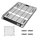 VEVOR jumta bagāžnieka grozs 1626 × 1270 × 104 mm ar diviem 900 × 1000 mm kravas tīkliem, universāls auto jumta bagāžas turētājs no pretrūsas leģētā tērauda ar 104 mm augstām malām, slodze līdz 68 kg, piemērots SUV, kravas un vieglajām automašīnām - ZEMLETES.LV