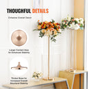 VEVOR 4 gab. 90 cm augsti kristāla ziedu stendi, zelta metāla vāzes, ideāli piemēroti kāzām un ballītēm