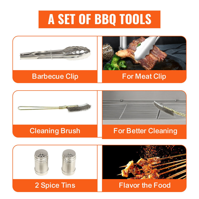 VEVOR rotējošais grils – 50W elektriskais cepšanas grils cūkai, jēram un vistai, maksimālā slodze 60 kg