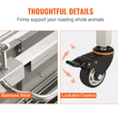 VEVOR rotējošais BBQ grils - 50W elektriskais cepšanas grils veselai cūkai, jēram un vistai, MAX slodze 41 kg