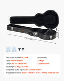 VEVOR elektriskās ģitāras cietais koferis, 105 cm, ar slēdzeni un atslēgu, piemērots Les Paul ģitārām