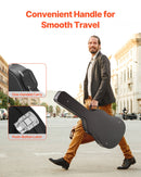 VEVOR akustiskās ģitāras cietais koferis, 110 cm, ar slēdzeni un atslēgām, piemērots akustiskajai ģitārai